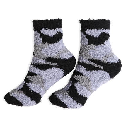 JCS112 - SOLID COLOR LUXURY SOFT MINI-CREW SOCKS W/ COLORED EDGE - 6PC SET