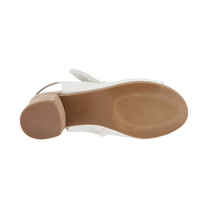 Women's Kimora White Heeled Sandals