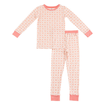 Checkerboard Hearts (Long Sleeve PJ)