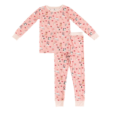 Pups & Kisses (Women's PJ) - Pink