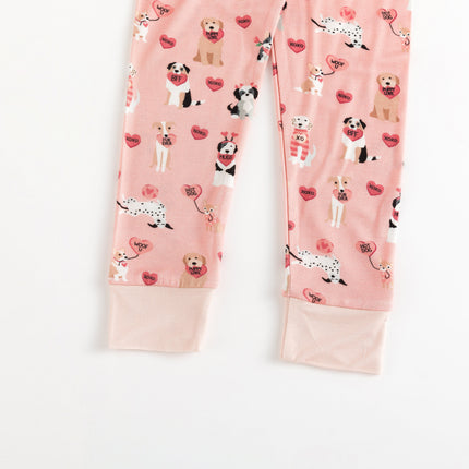 Pups & Kisses (Women's PJ) - Pink