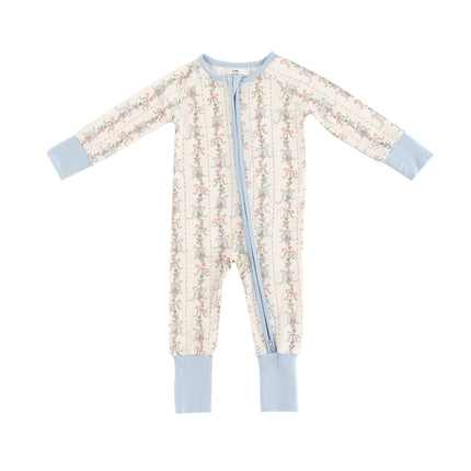 Bow Blossom (Convertible Zip Footies)