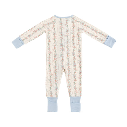 Bow Blossom (Convertible Zip Footies)