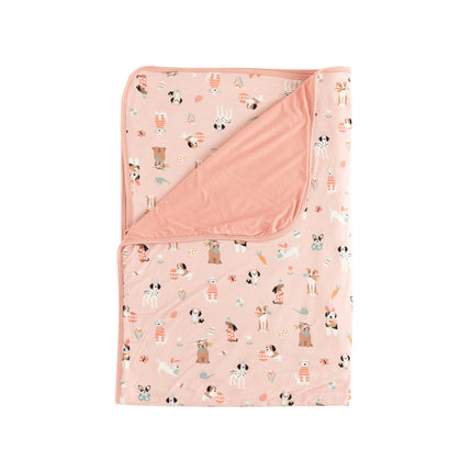 Puppy Egg Hunt (Dream Blanket) - Pink