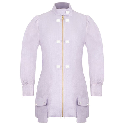 Lavender Tweed Coat Dress