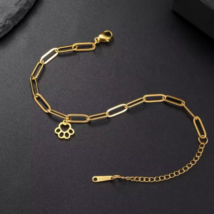 LoyalPrint Delicate Paw Print Link Bracelet