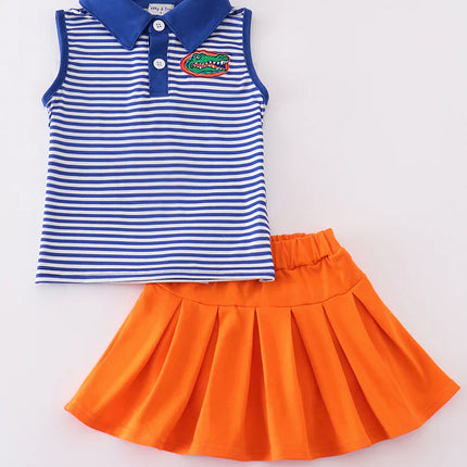 Blue stripe Florida Gators embroider skort