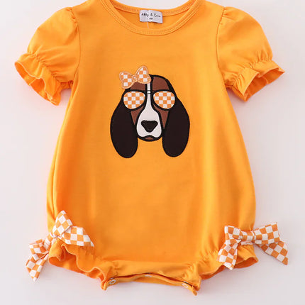 Orange tennessee applique bubble