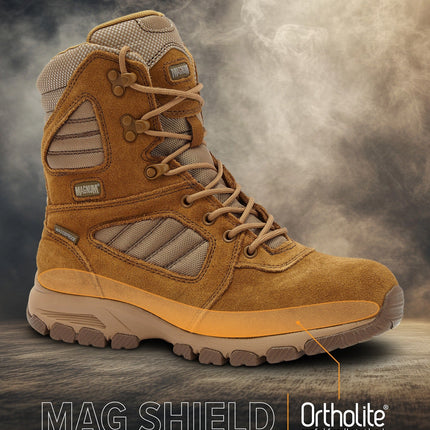 MAG SHIELD Suede Leather 8" Work Boot SZ WP
