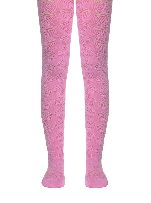 #7С-80СП(272) - Miss Conte-Kids Openwork Cotton Tights For Girls 6yr.-8yr.