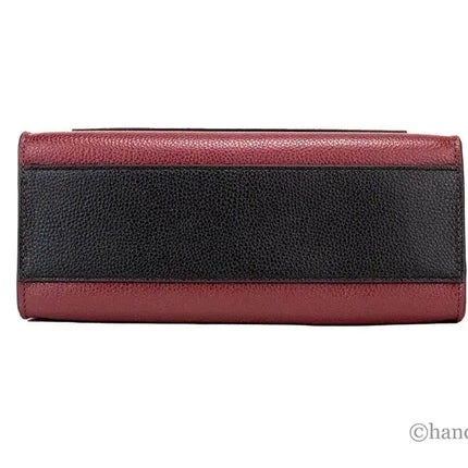 Marc Jacobs Grind Mini Leather Tote – Pomegranate Color block Crossbody Bag