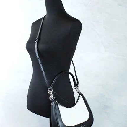 Marc Jacobs Terry Canvas Leather Hobo Shoulder Bag