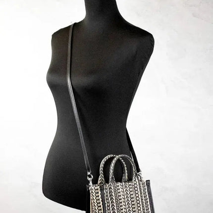 Marc Jacobs The Monogram Tote Canvas Crossbody Bag