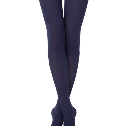 Conte Adele 45 Den - Fantasy Women's Tights with a relief geometric pattern "diamonds" (18С-16СП)