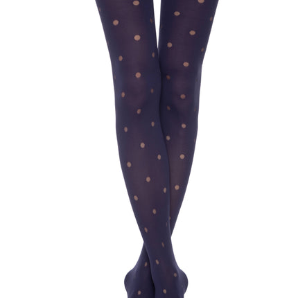 Conte Enjoy 50 Den - Fantasy Opaque Women's Tights with Sheer Polka Dots (19С-241СП)