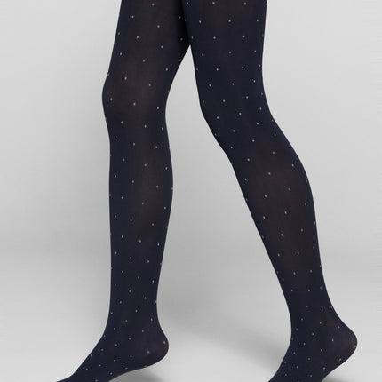 Conte Nadin 50 Den - Fantasy Dense Tights for Girls with a "small silver dots" - 10yr. 12yr. 14yr, 16yr. (14С-108СП)