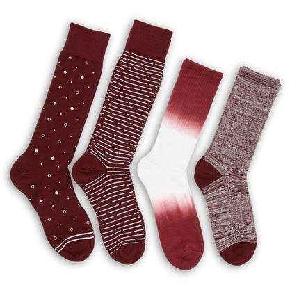 Maroon Mixed 4 Pack -A