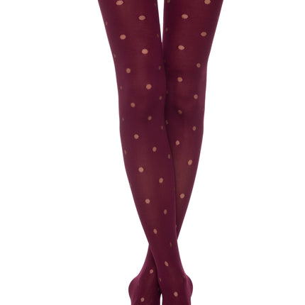 Conte Enjoy 50 Den - Fantasy Opaque Women's Tights with Sheer Polka Dots (19С-241СП)