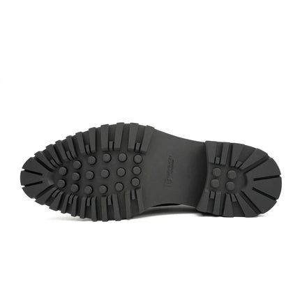 Men's Brogue Detail Leather Loafers