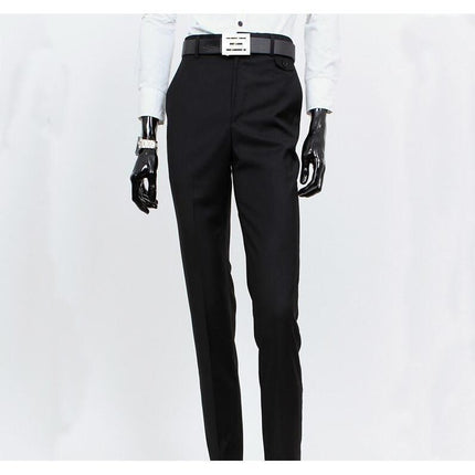 Men's Black One Button Slim Fit Suit - Three Piece