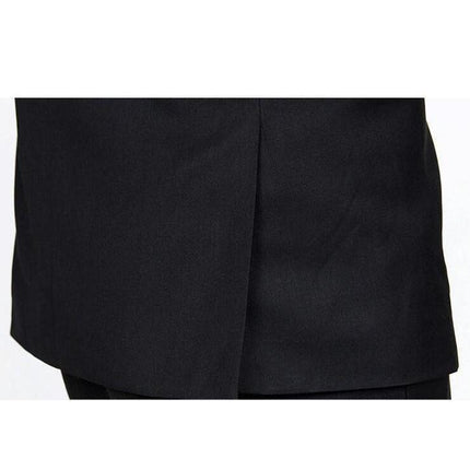 Men's Black One Button Slim Fit Suit - Three Piece