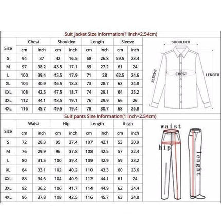 Men's Black One Button Slim Fit Suit - Two Piece