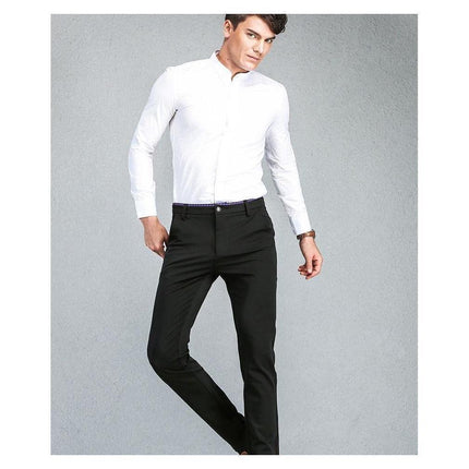 Men's Black Slim Fit Dress Pants - Multiple Sizes