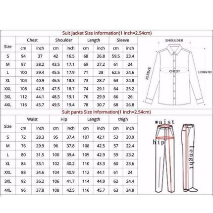 Men's Black Two Button Slim Fit Suit - Two Piece