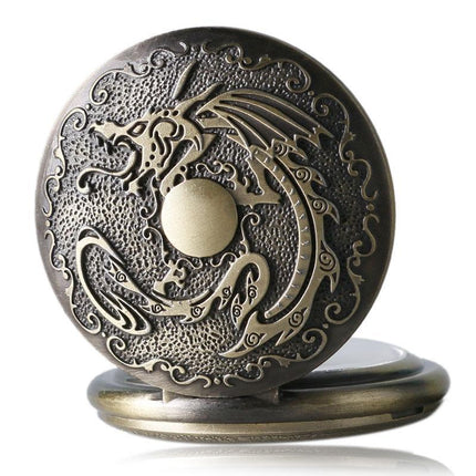 Men's Bronze Steampunk Pocket Watch