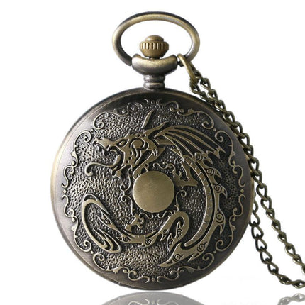 Men's Bronze Steampunk Pocket Watch