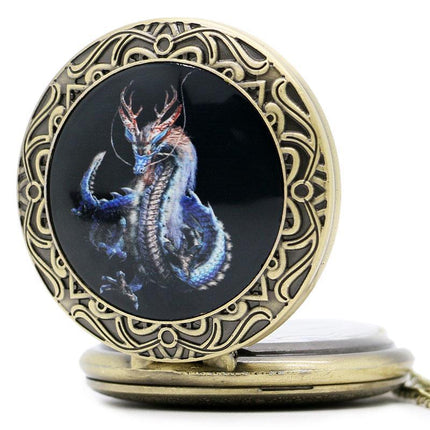 Men's Dragon Themed Pocket Watches