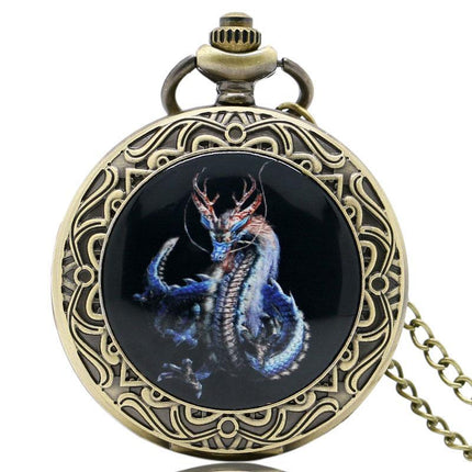Men's Dragon Themed Pocket Watches