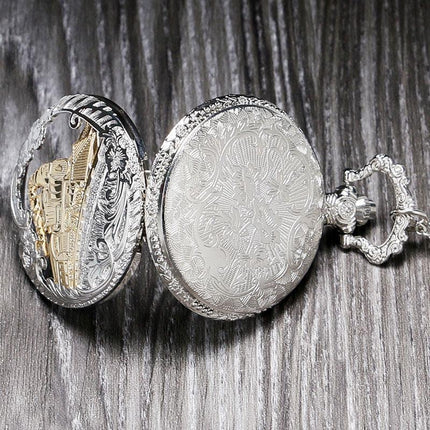 Men's Golden Train Pocket Watch