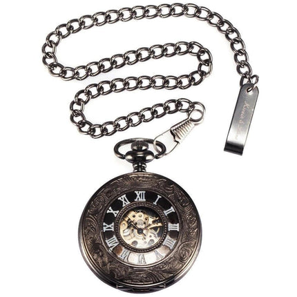 Men's Mechanical Copper Steampunk Pocket Watch