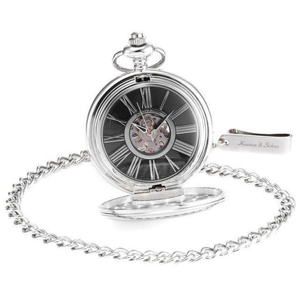 Men's Mechanical Hand Wind Luxury Collection Pocket Watches - 4 Colors