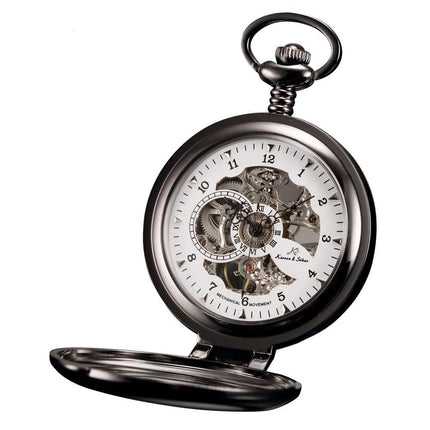 Men's Mechanical Hand Wind Steampunk Pocket Watch