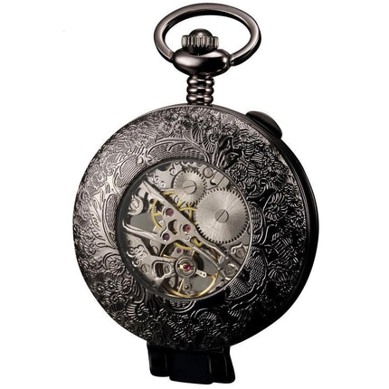 Men's Mechanical Hand Wind Steampunk Pocket Watch
