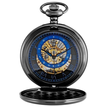 Men's Mechanical Roman Twelve Constellations Collection Pocket Watches - 3 Colors