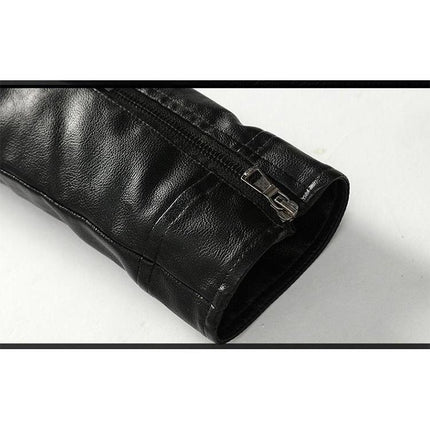 Men's Rugged Slim Leather Jackets - 5 Colors