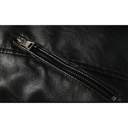 Men's Rugged Slim Leather Jackets - 5 Colors