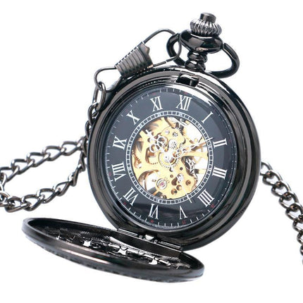 Men's Semi Automatic Mechanical Hand Wind Pocket Watch
