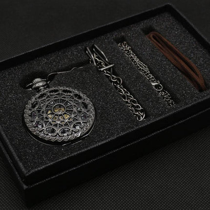 Men's Semi Automatic Mechanical Hand Wind Pocket Watch