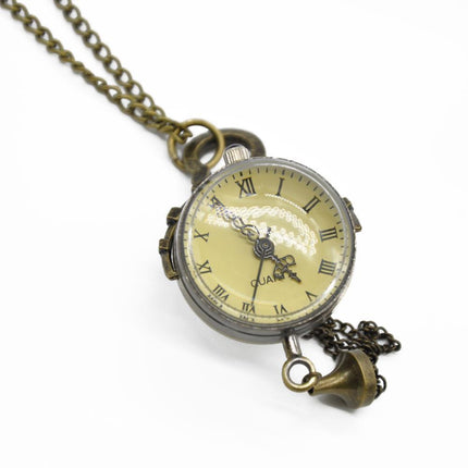 Men's Vintage Glass Bull Eye Pocket Watch