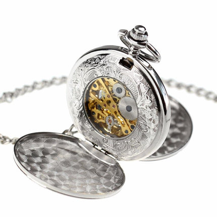 Men's Vintage Mechanical Hand Wind Pocket Watch