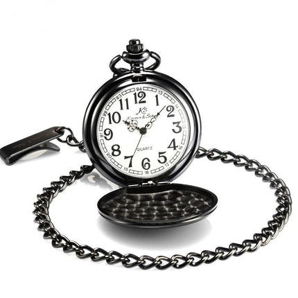 Men's White Analog Pocket Watch