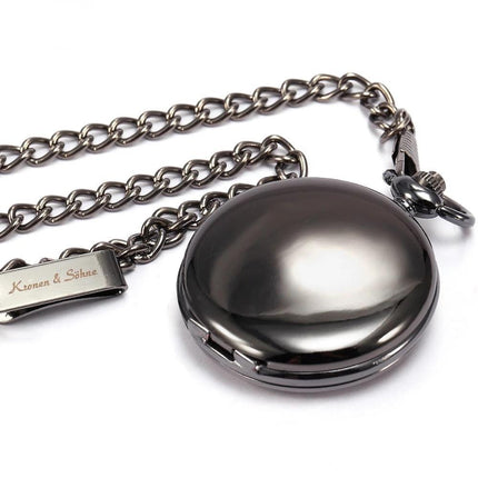 Men's White Analog Pocket Watch