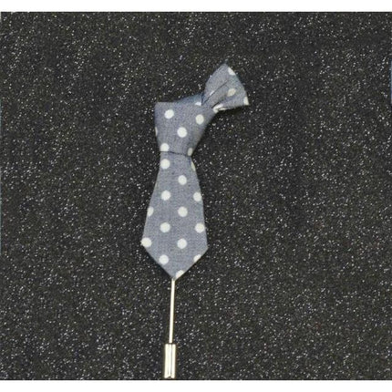 Mini Formal Ties Collection Brooches - 14 Colors & Styles