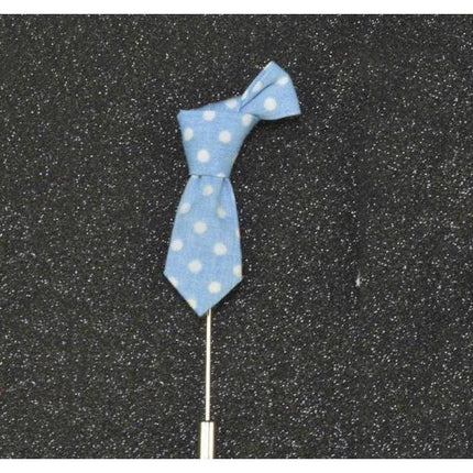 Mini Formal Ties Collection Brooches - 14 Colors & Styles