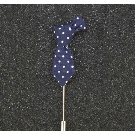 Mini Formal Ties Collection Brooches - 14 Colors & Styles