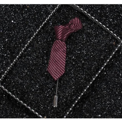 Miniature Ties Collection Lapel Pins - 8 Colors